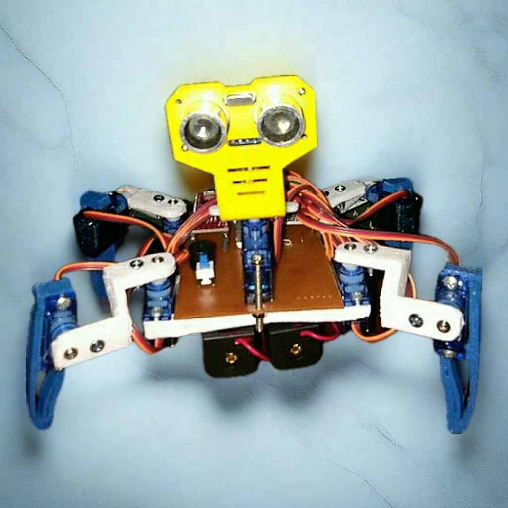 Arduino project + source code spider laba laba robot arduino avoider