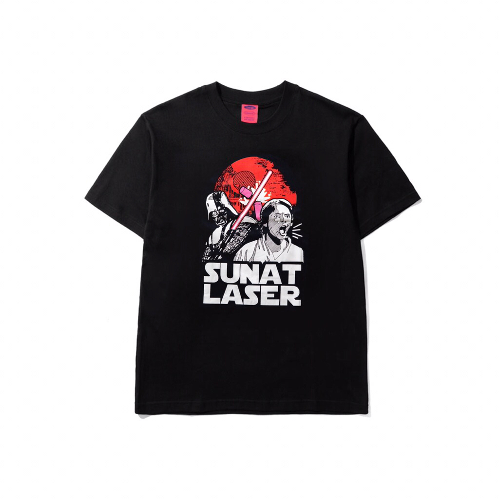 ORI Kamengski - Sunat Laser Black Short Tee Kaos Pria dan Wanita