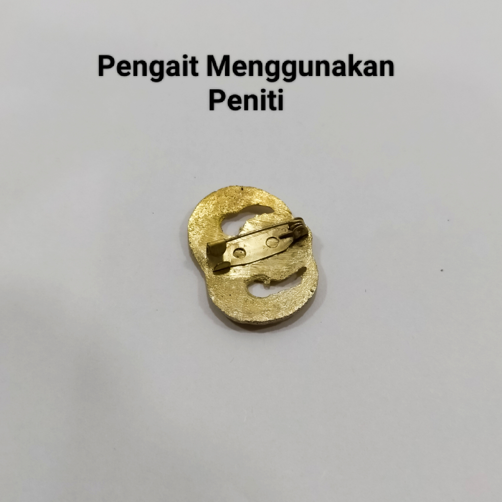 Pin Korpri Kuningan Peniti Dan Magnet / Pin Korpri Kuningan Asli Anti Luntur Selamanya