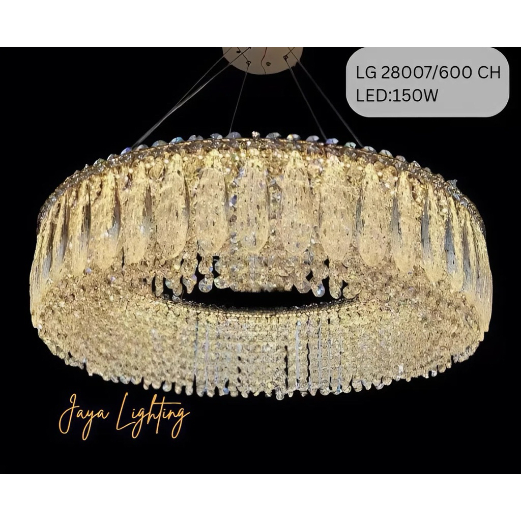 Lampu Gantung Kristal Ring LED