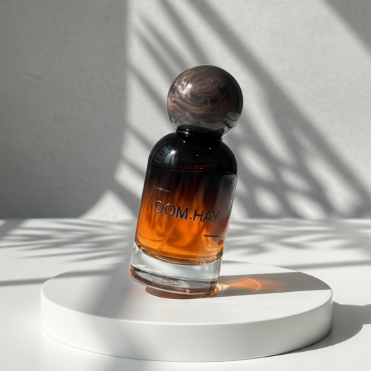 50ml LSM OMBRE Marble Bola Hitam Botol Parfum Semi Press Kaca Parfume Minyak Wangi Fragrance