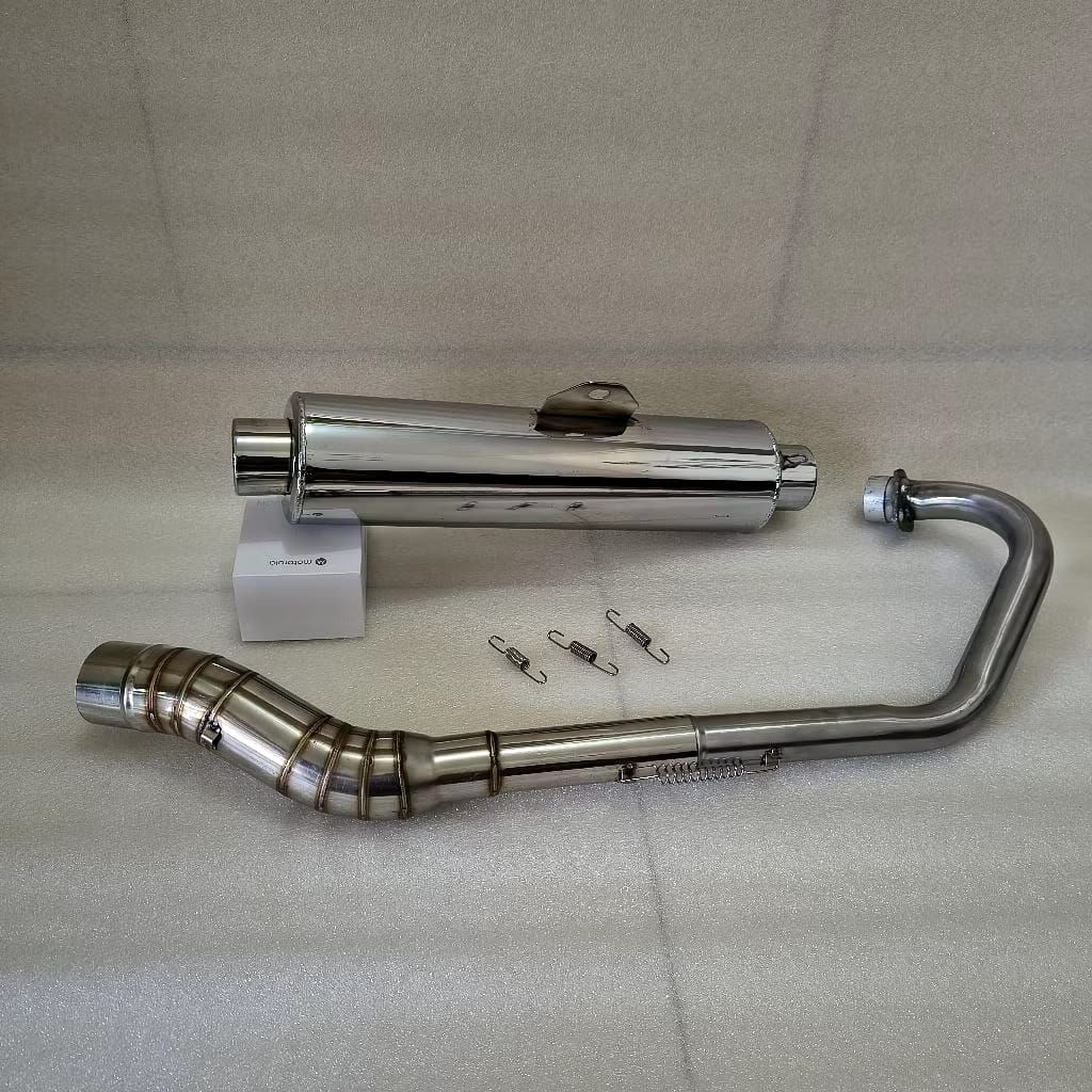 KNALPOT CKD STANDAR FULLSET Satriafu karbu vixion new/old verza sonic cb150new/old mx135 dll