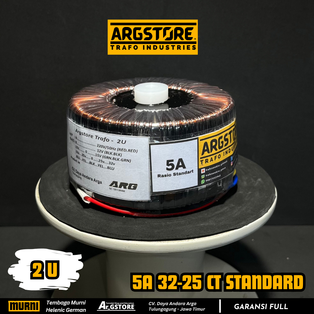 Trafo toroid donat 5A 32V CT Helenic German