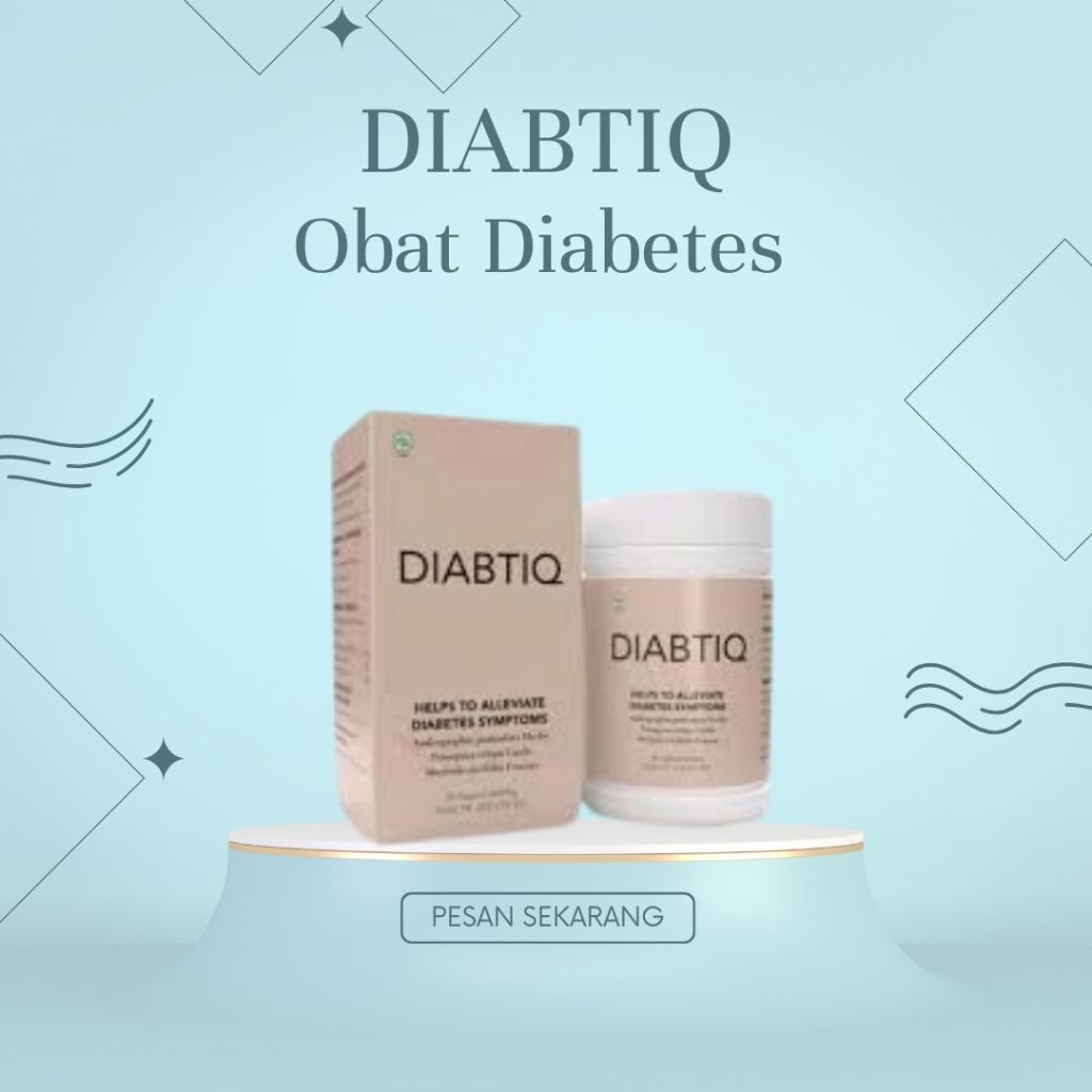 Diabtiq Obat Diabetes Asli Original Kencing Manis Herbal
