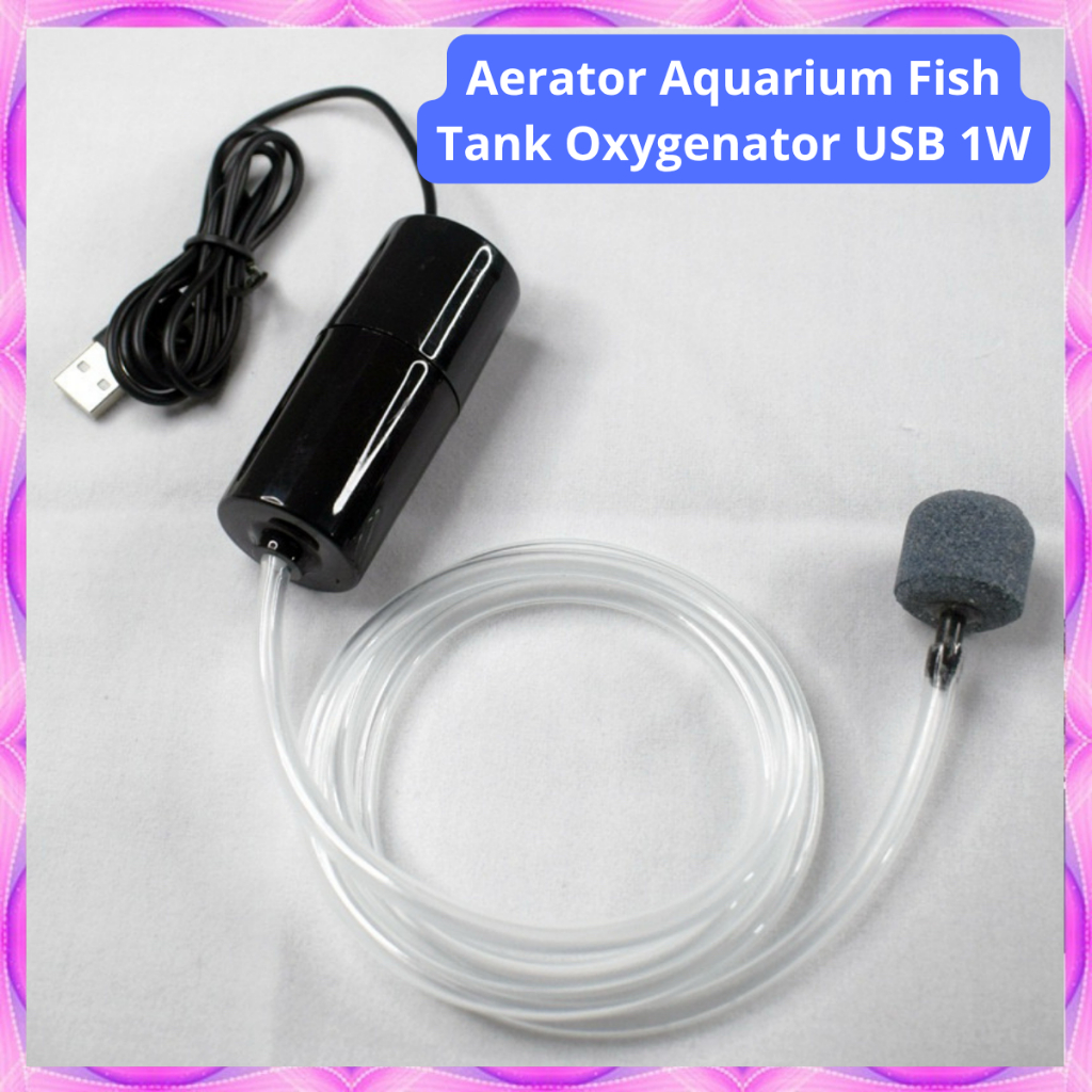 Aerator Aquarium Fish Tank Oxygenator USB 1W AERATOR AQUARIUM USB pompa udara aerator