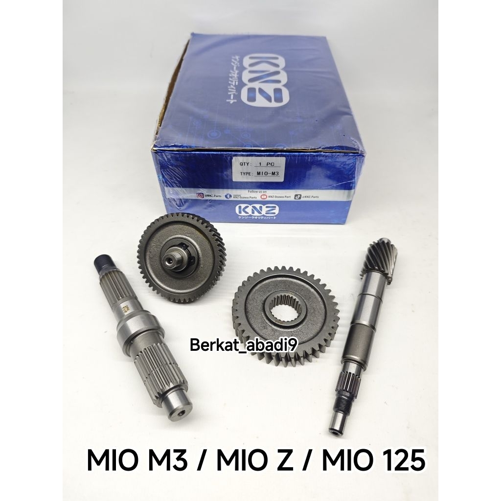 [ KNZ ] Gigi ratio rasio gardan Mio M3 / Mio 125 / Mio Z / Mio s / 2ph