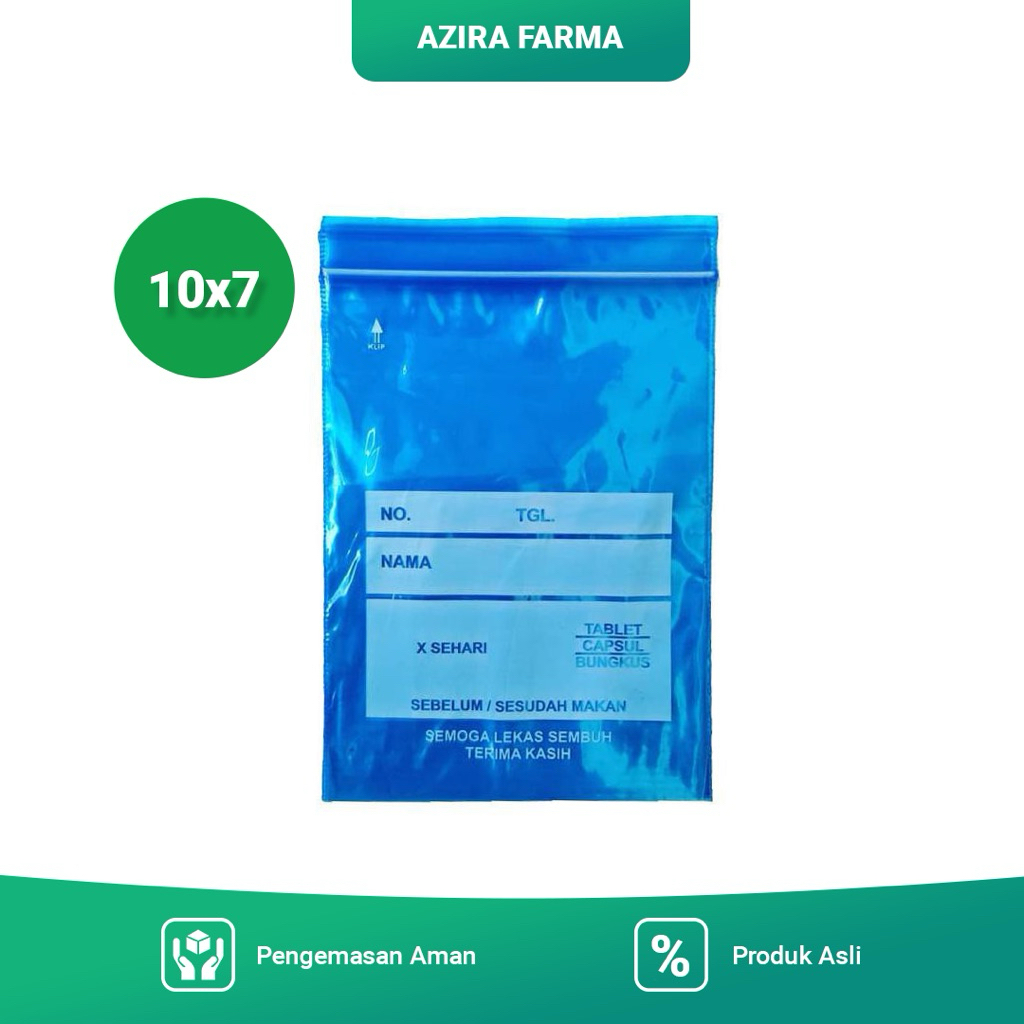 Plastik klip obat 10x7