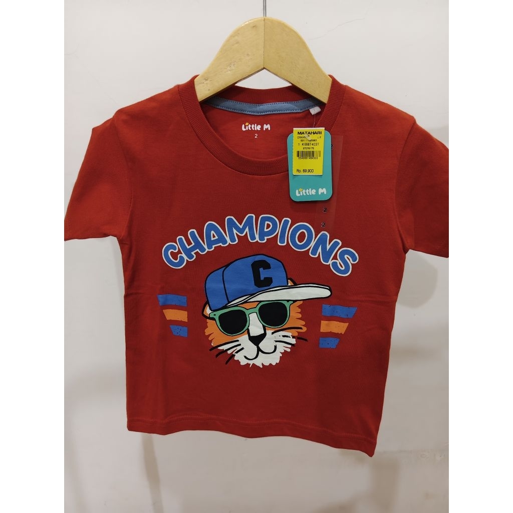Kaos Anak Laki Laki Little M Size 2