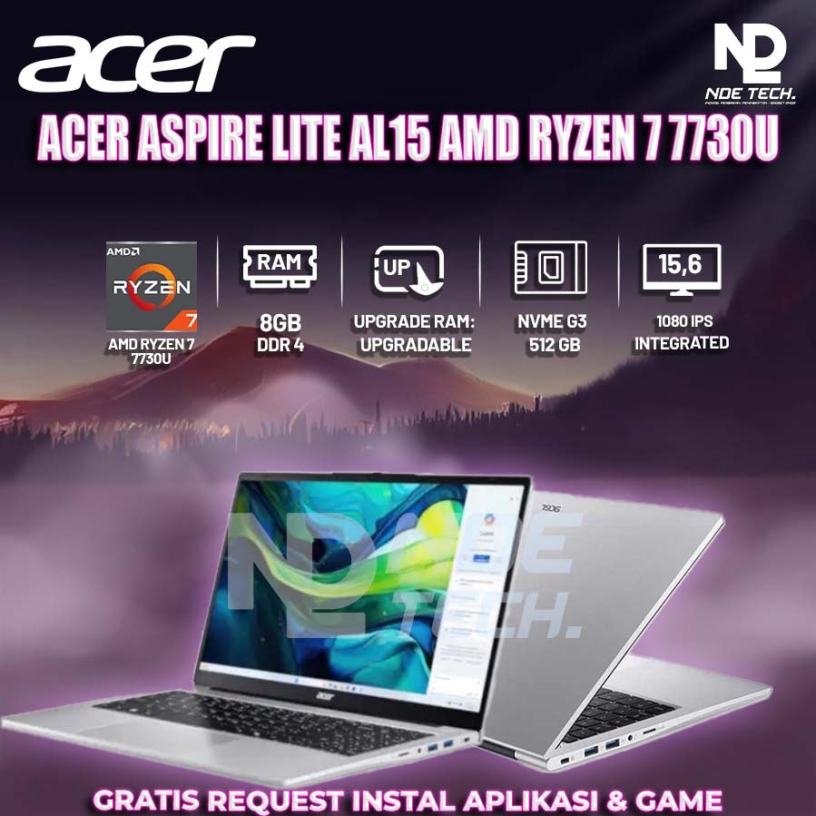 ACER ASPIRE LITE AL15 AMD RYZEN 7 7730U