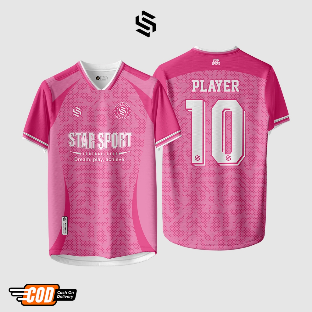 Jersey Futsal Pink Cewek Dryfit Custom Namasan || Jersey Futsal Custom Pink Cewek Gratis NAMA
