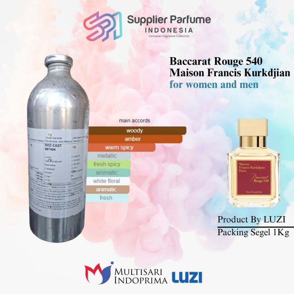 BACCARAT ROUGE 540 By M.F.K FOR WOMEN AND MEN By LUZI Segel 1Kg