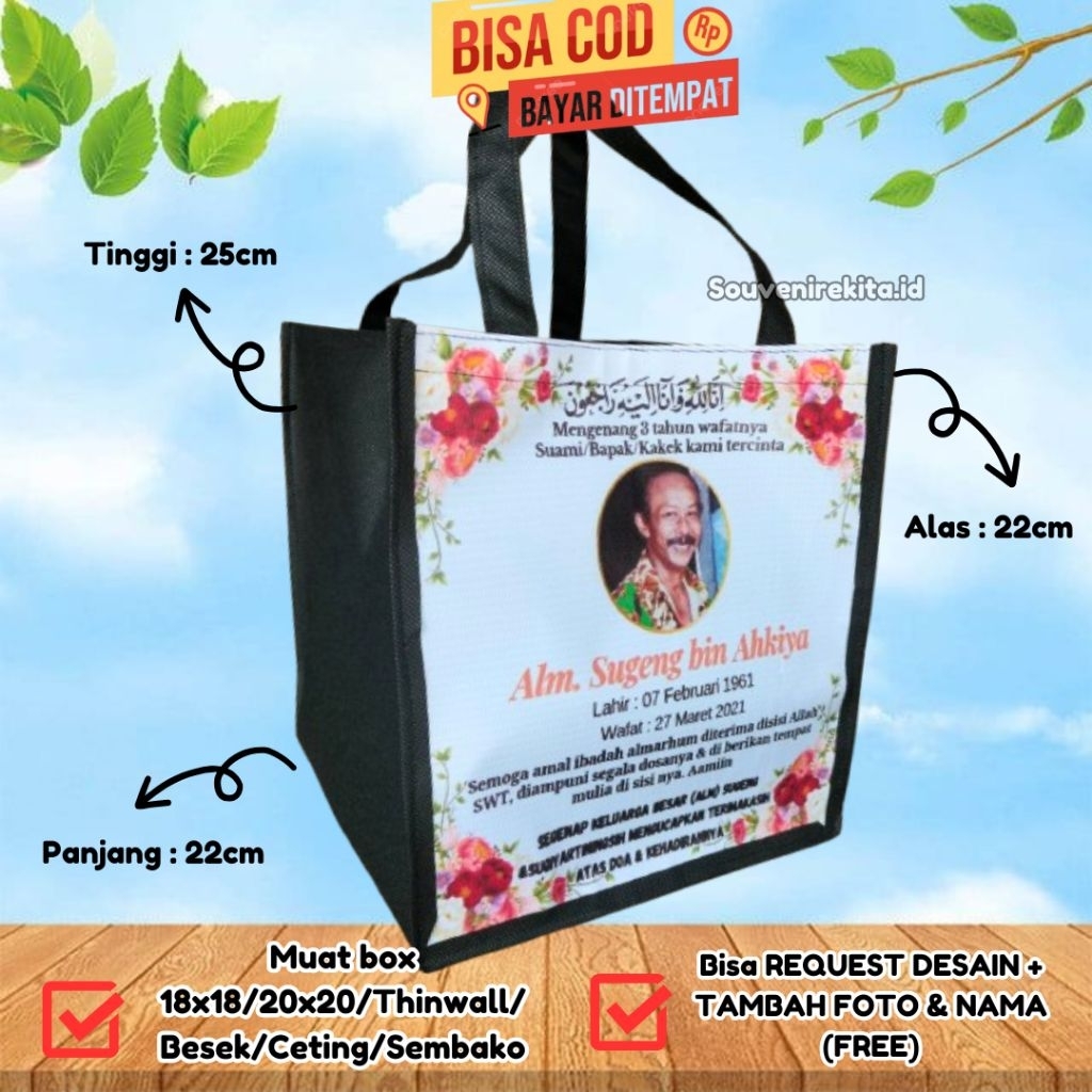 Tas Haul Tas Kematian Murah Tas Tahlil Tas Mendak Tas 40 Harian goodie bag jumbo