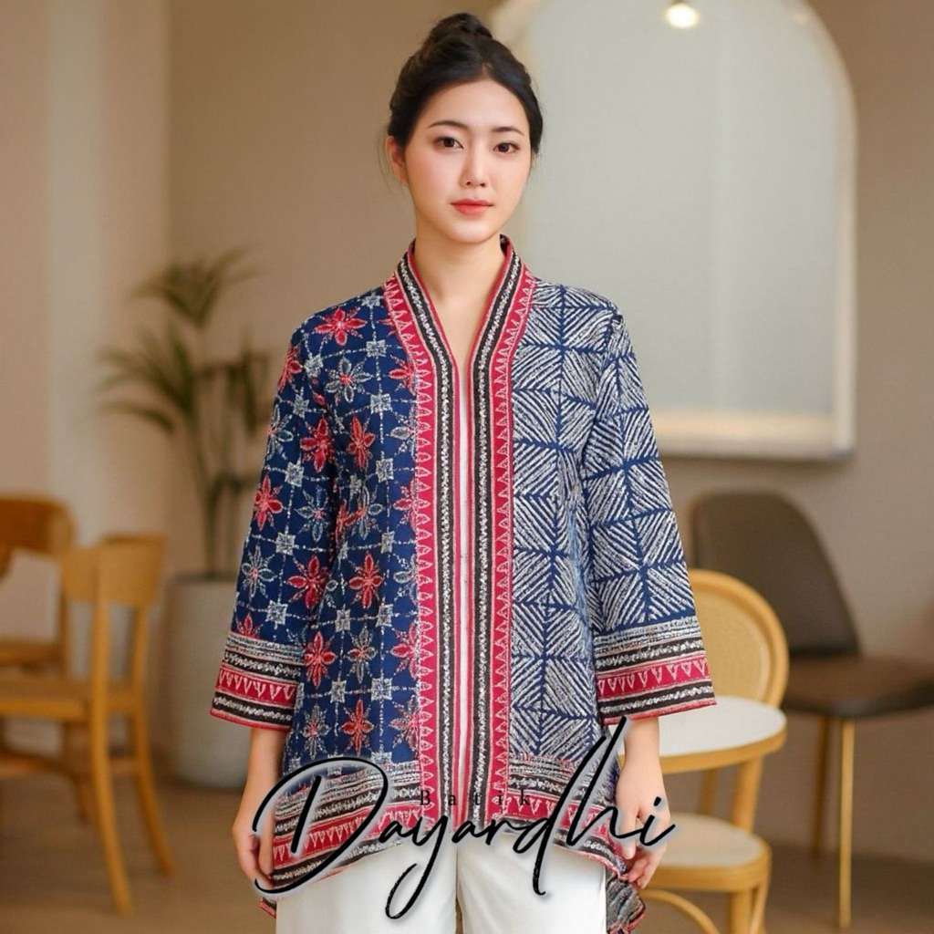 Tunik Batik Eksklusif Motif Iwan Tirta – Potongan Pinguin Modern Kartinian | Limited Edition Dayardh