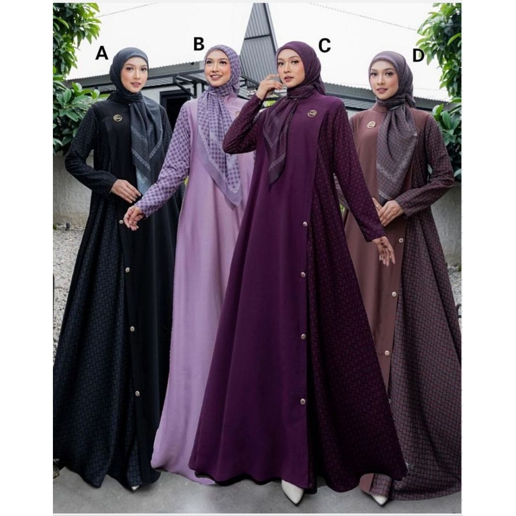 SABRINA-MAURA-ALMIRA-DEWI-SHELIN-ANNISA-MAHALINI GAMIS SET KEMERDEKAAN (CAMPUR)BY GALLERY SYARIFAH