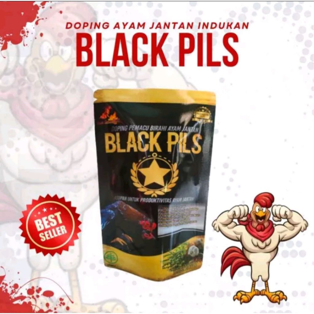 BLACK PILS Doping ayam jantan pemacu birahi agresif kawin