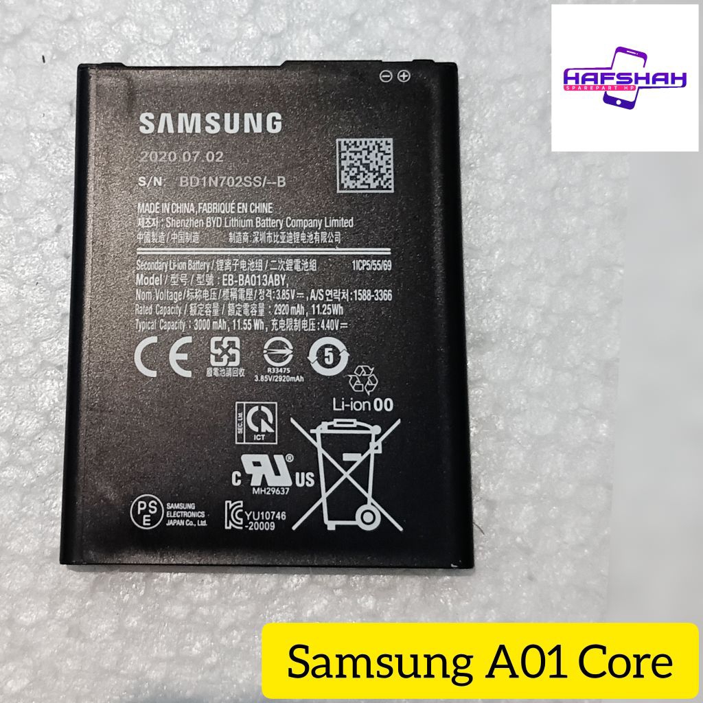 Baterai Samsung A01 core ori copotan hp