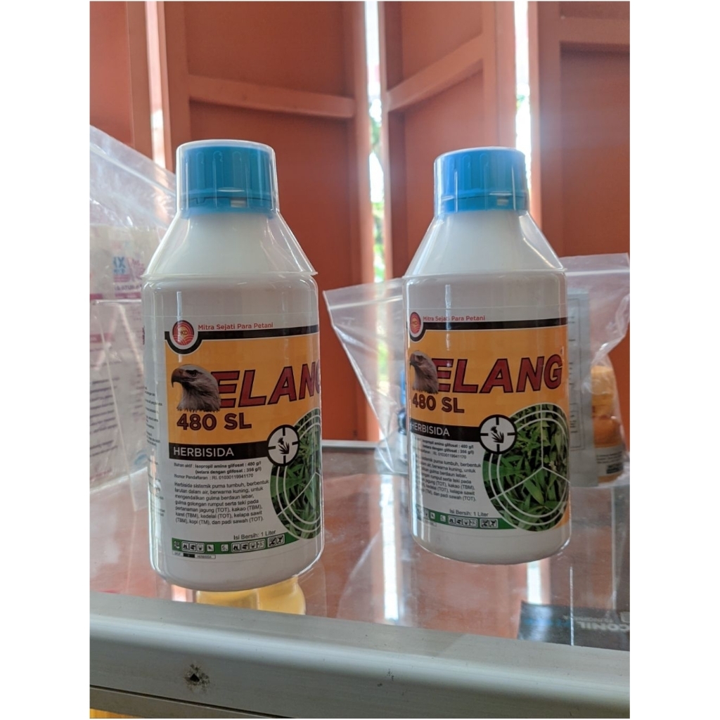 Herbisida Sistemik Elang 480SL Ba (IPA Glifosat) kemasan 1L