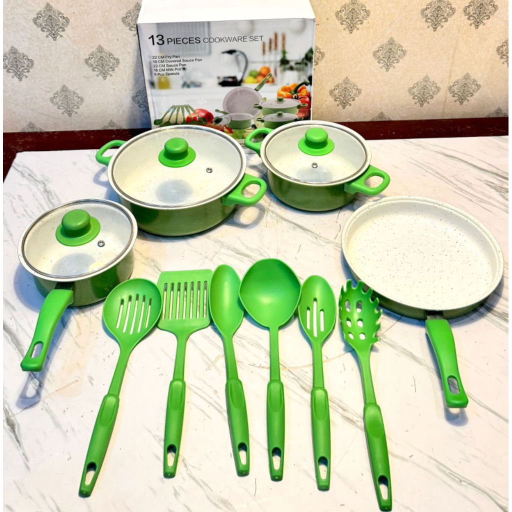 Panci set anti lengket | cookware | panci set spatula