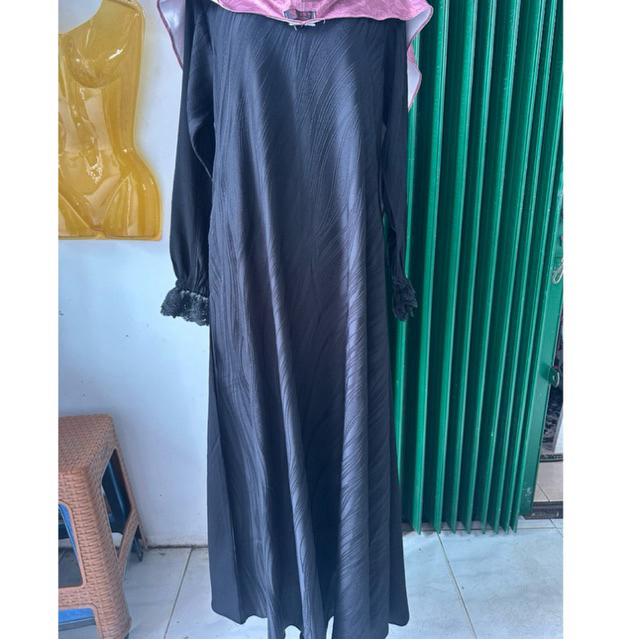 Gamis dharby hitam terbaru