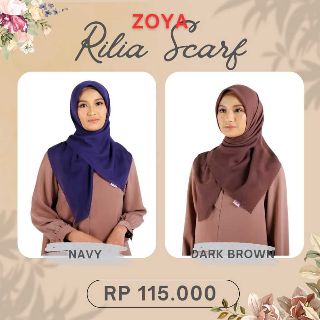 RILIA SCARF BY ZOYAHIJAB SEGI EMPAT POLOS PREMIUM