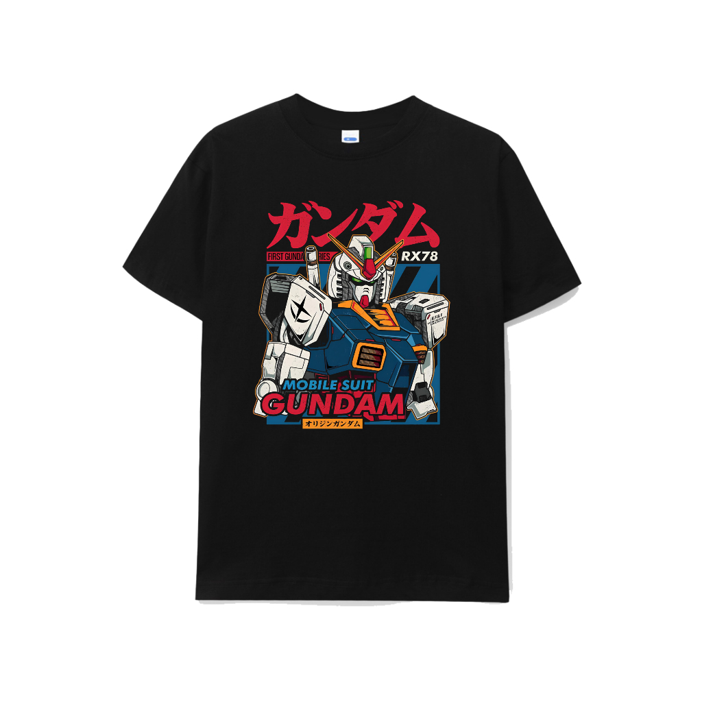 Kaos Gundam RX-78 Original Design | Kaos Anime Mecha Jepang | Kaos Unisex Keren