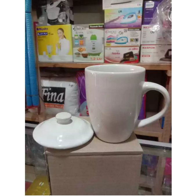 Cangkir mug keramik polos / gelas mug