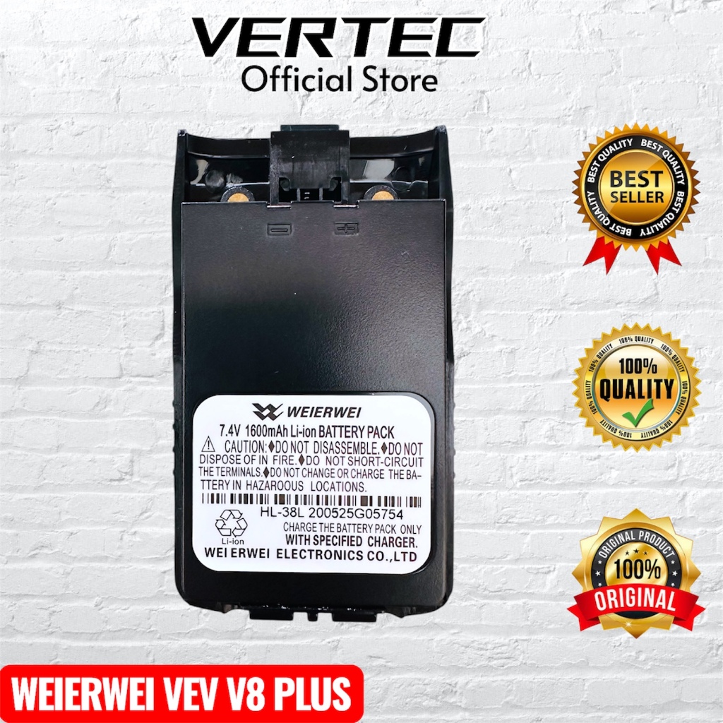 Baterai HT Weierwei VEV V8Plus Compatible SMP 818 816 TYT TH-UV818 TH818 V8 PLUS ASA YX610 YX-610 Be
