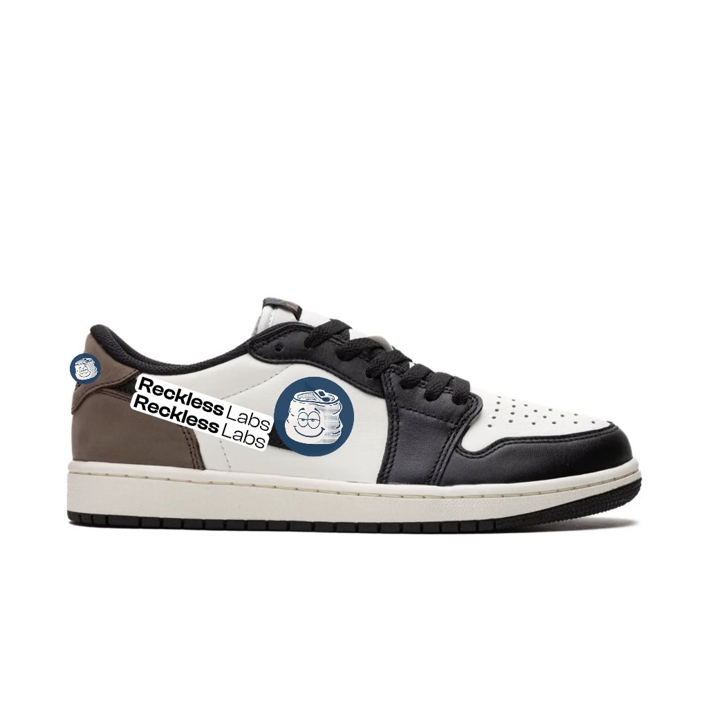 Sneakers AJ1 Low Brown Black Mocha Swoosh Original