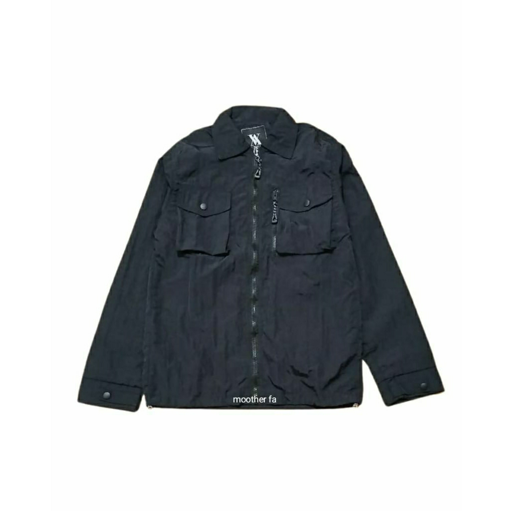 Jaket overshirt jaket formal jaket work jaket pria jaket troublemaker jaket black