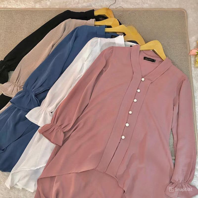 DEERA TOP TUNIK CARDI ATASAN KEBAYA BAJU LEBARAN | Tunik Muslimah Remaja Terbaru