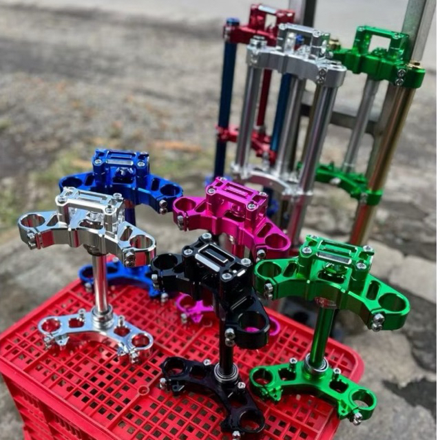 segitiga ninja cnc Gorilla anodize biru hijau Milling rxking rxs