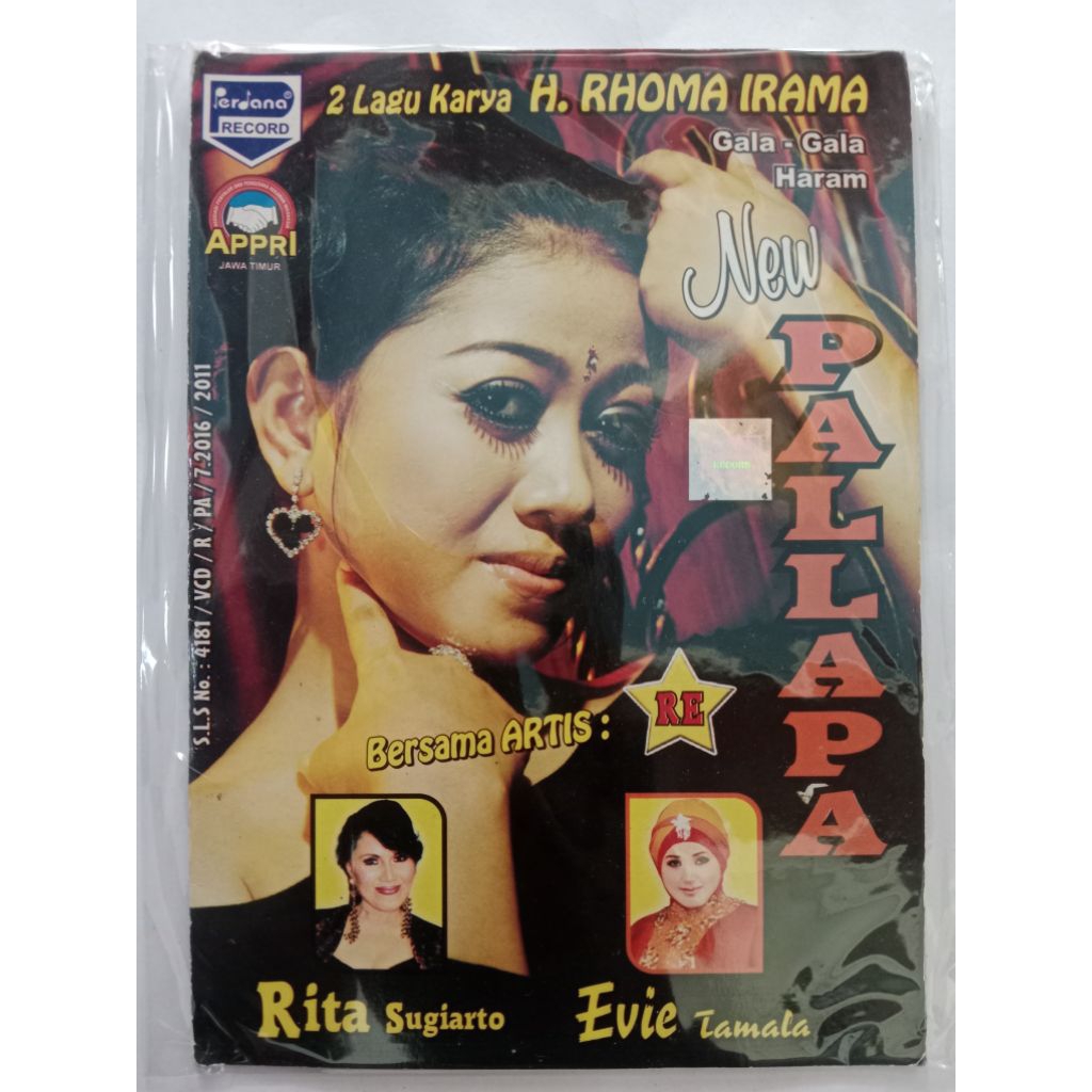 VCD Dangdut New Pallapa Karya Rhoma Irama Bersama Rita Sugiarto dan Evie Tamala