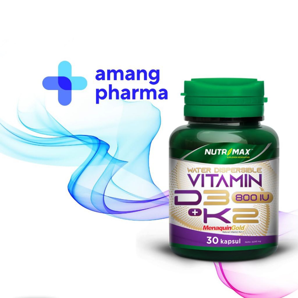 Nutrimax Water Dispersible Vitamin D3 K2 Supplemen Vitamin D3 dan Vitamin K2 Alternatif Prove Blackm