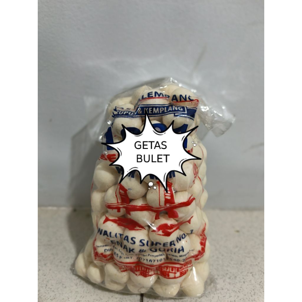 Kerupuk Getas Palembang Asli Kualitas Superior | 250 Gram | HALAL MUI | Merk 1001 KEN-KEN