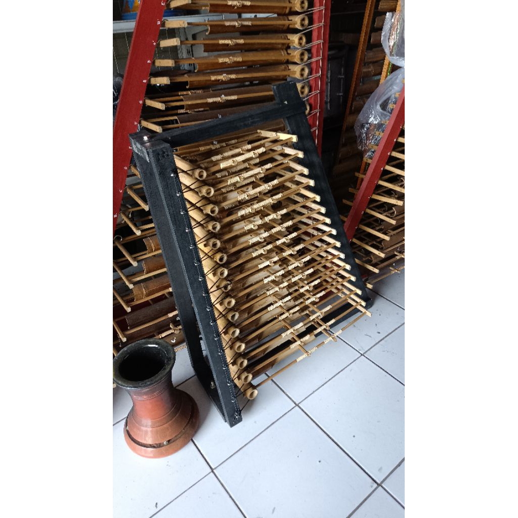 Angklung Bambu hitam premium