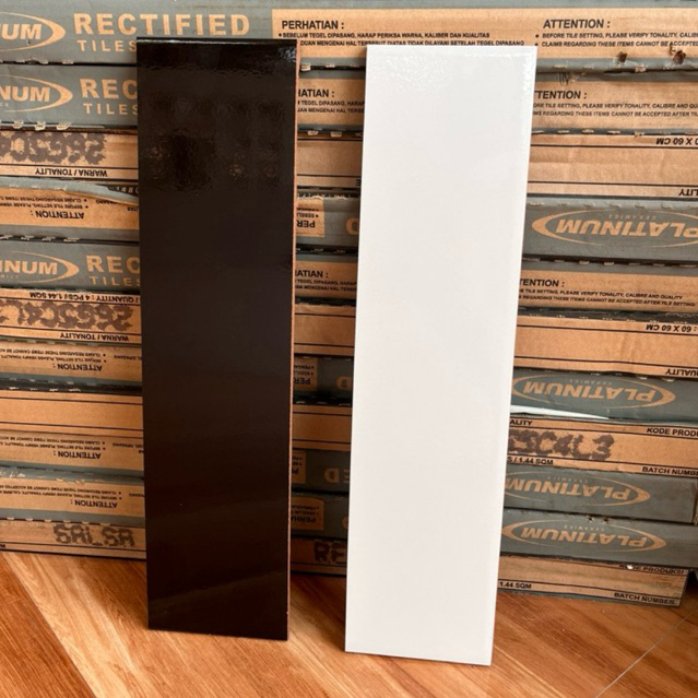 lis keramik lantai 10x40 hitam & putih | lis keramik dinding 10x40
