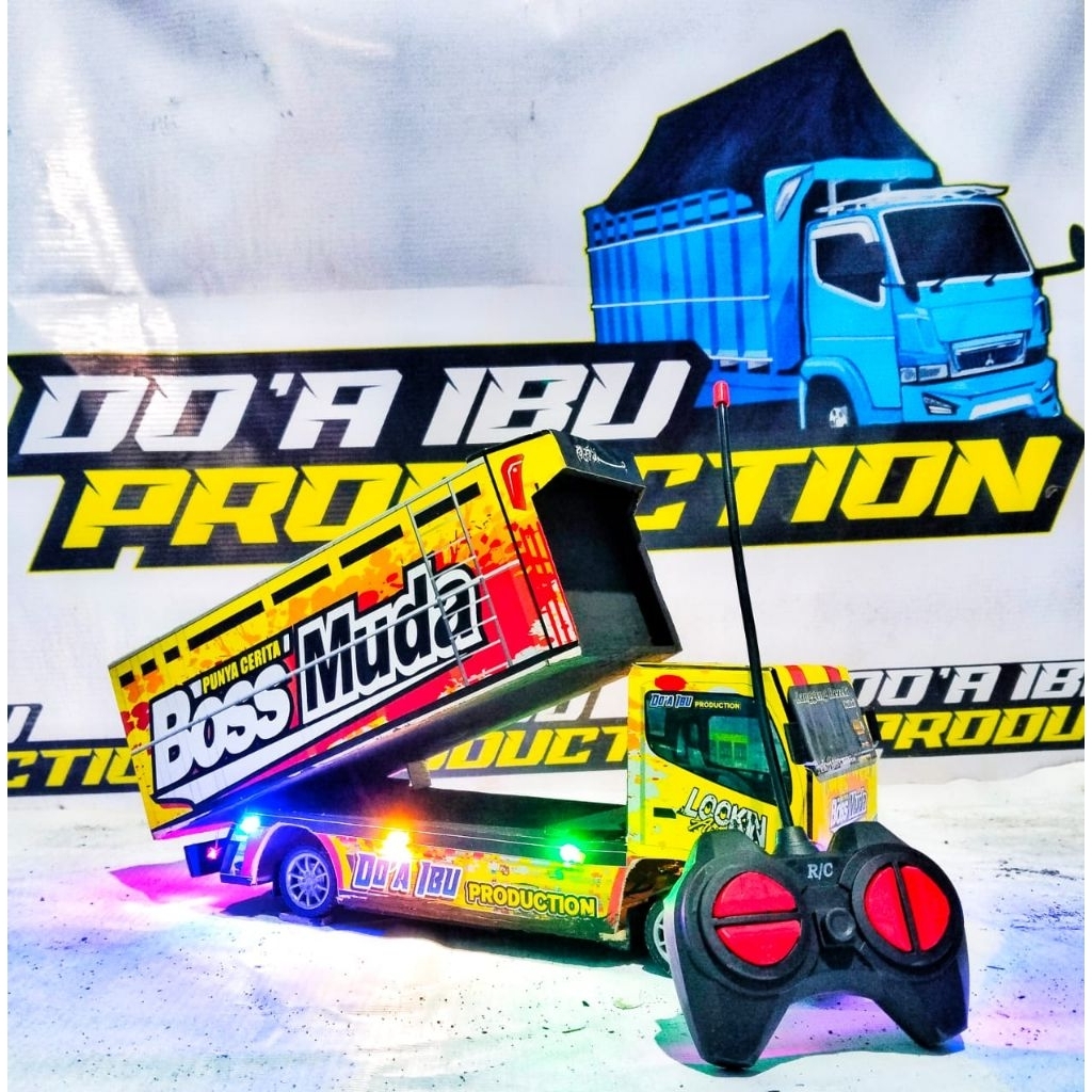 MOBIL RC MINIATUR TRUK OLENG MODEL DAM DUM  MAINNAN ANAK REMOTE CONTROL MINIATUR TRUK OLENG FUL SET 