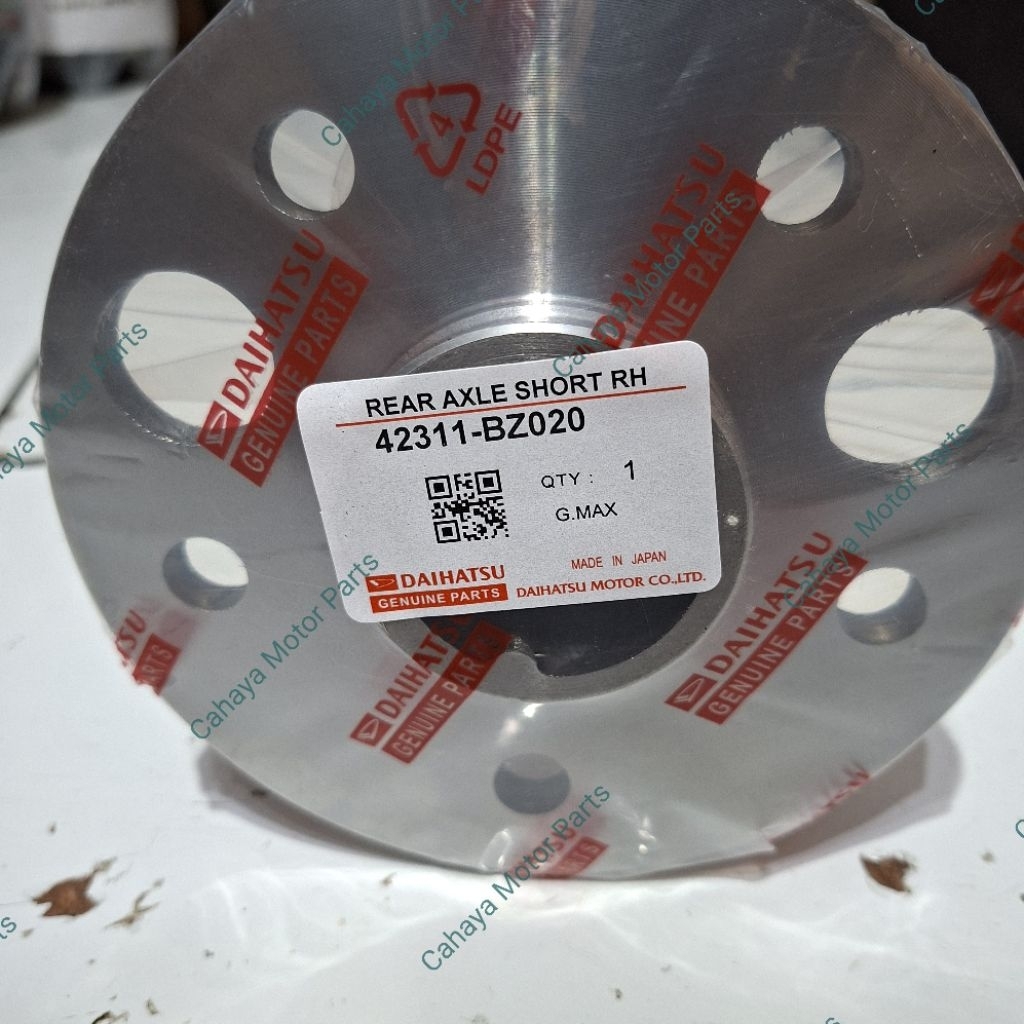 AS RODA BELAKANG REAR AXLE SHAFT LONG RH DAIHATSU GRAND MAX