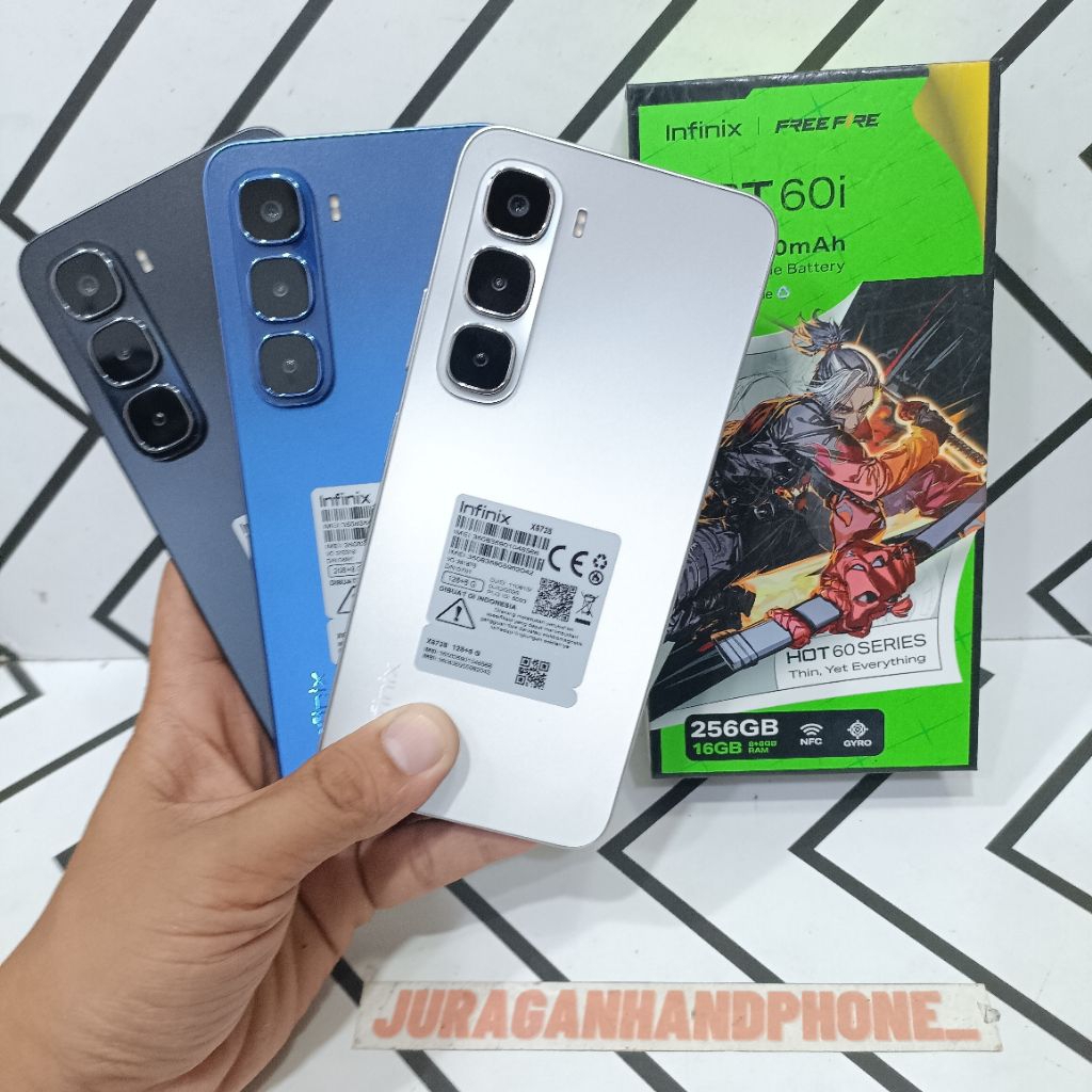 INFINIX HOT 60I NFC 8/256GB 6/128GB HP BEKAS SECOND FULLSET