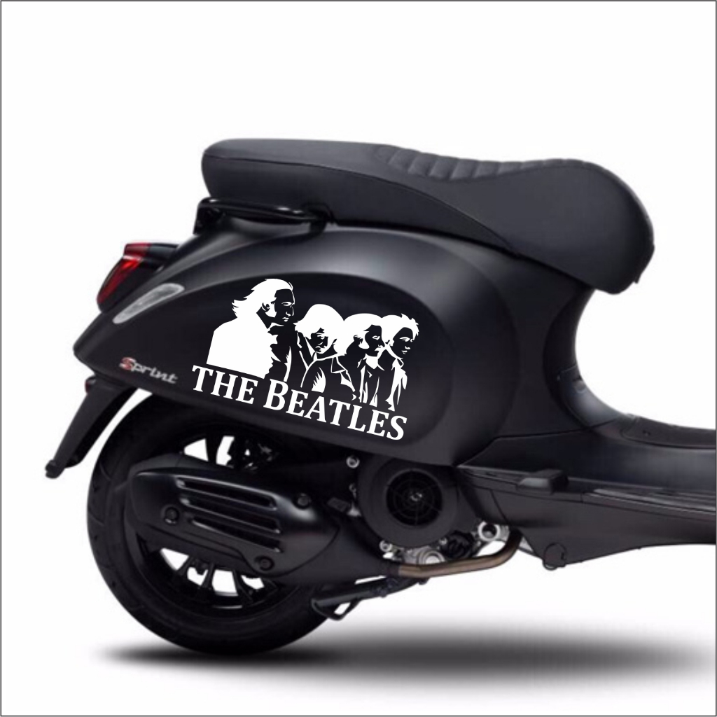 sticker the beatles stiker motor vespa matic stiker vespa matic