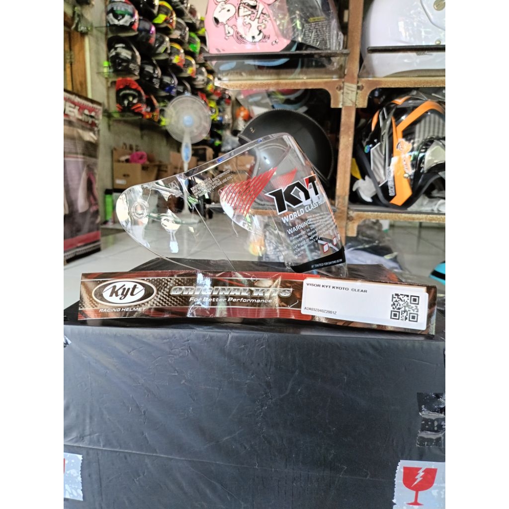 kaca KYT Kyoto clear (putih) original KYT