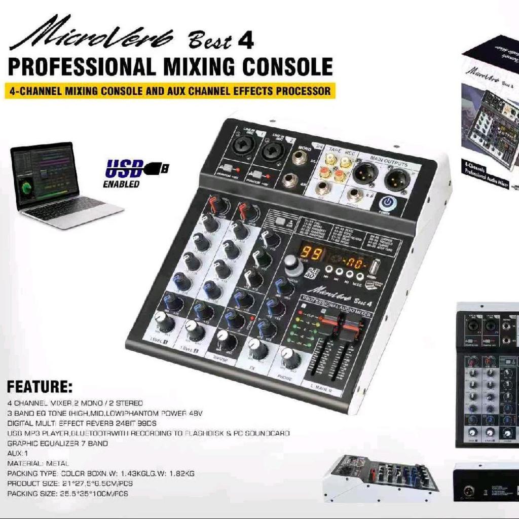 mixer audio microverb Best 4 / M4 Soundcard