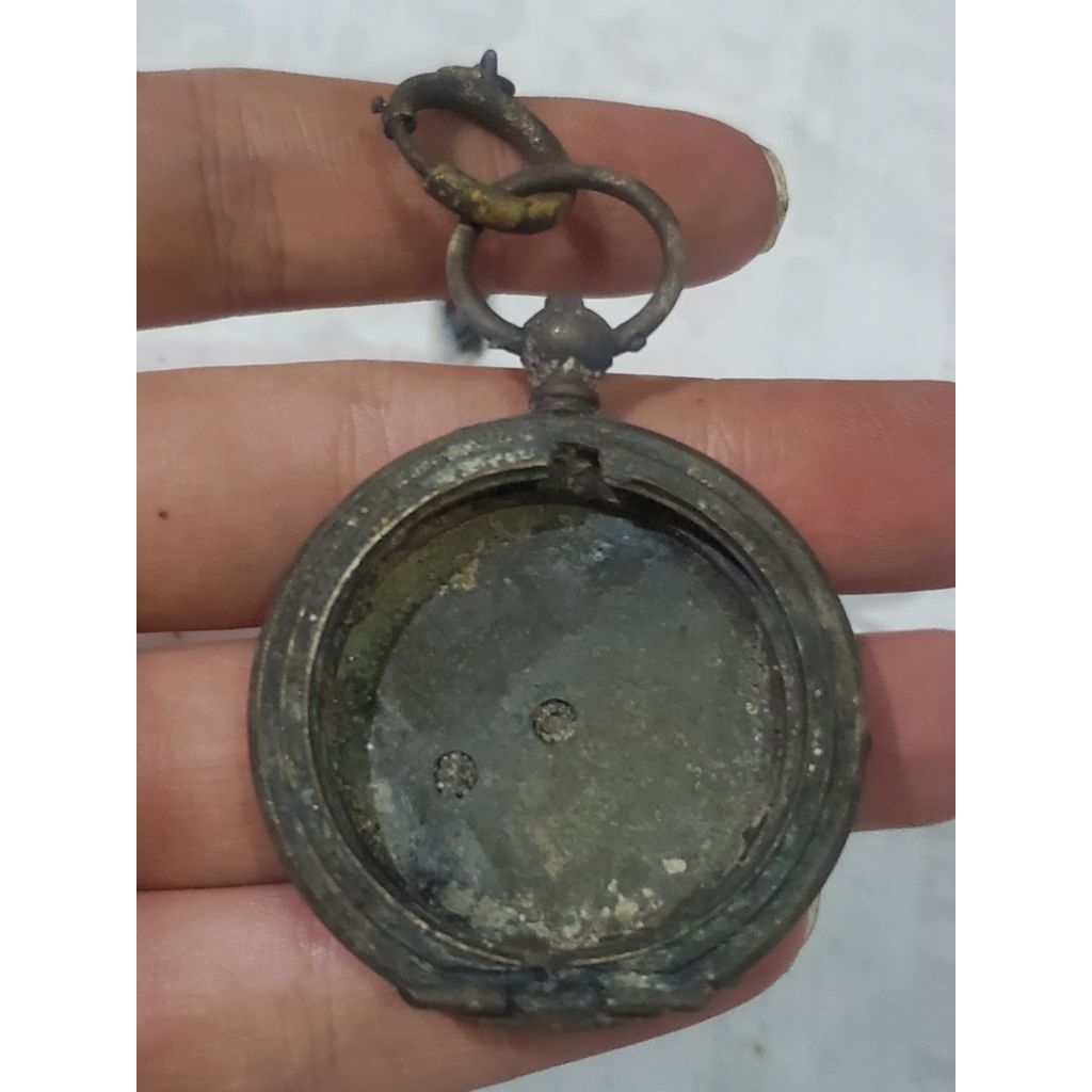 1 biji vintage jam saku perunggu kuno temuan sungai