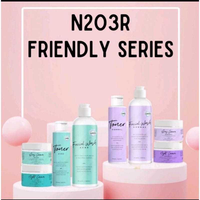 N203R Friendly Series Paket Brightening Mencerahkan Wajah Paket Skincare -N203R Paket Acne Friendly 