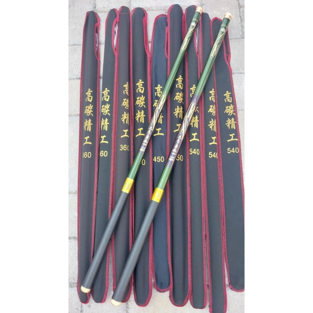 Tegek Pancing Import Dawa Linfeng Ringan dan Kaku Ukuran 360 450 540