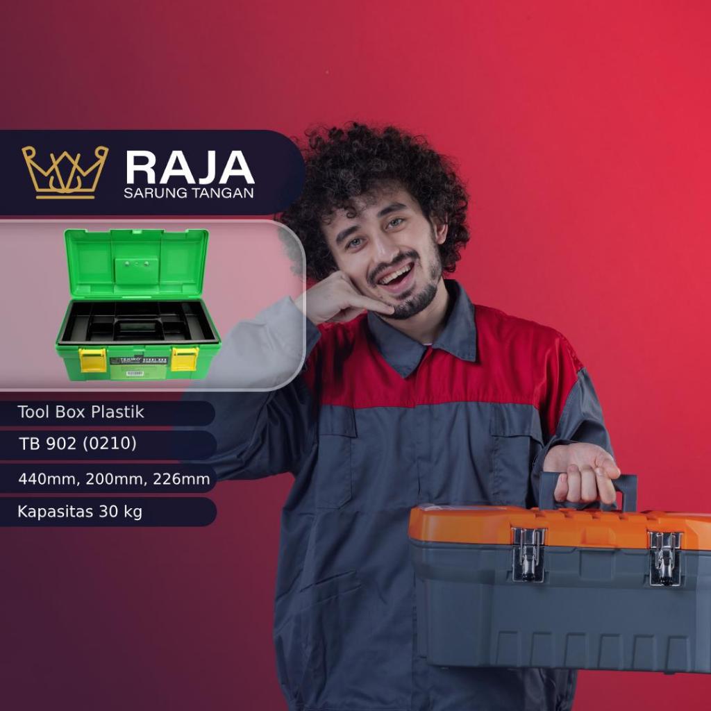 TOOL BOX PLASTIK TB 902 (0210) / TOOL PLASTIK / TOOLS / PERKAKAS / BOX / TOOL KIT SET / HAND TOOLS