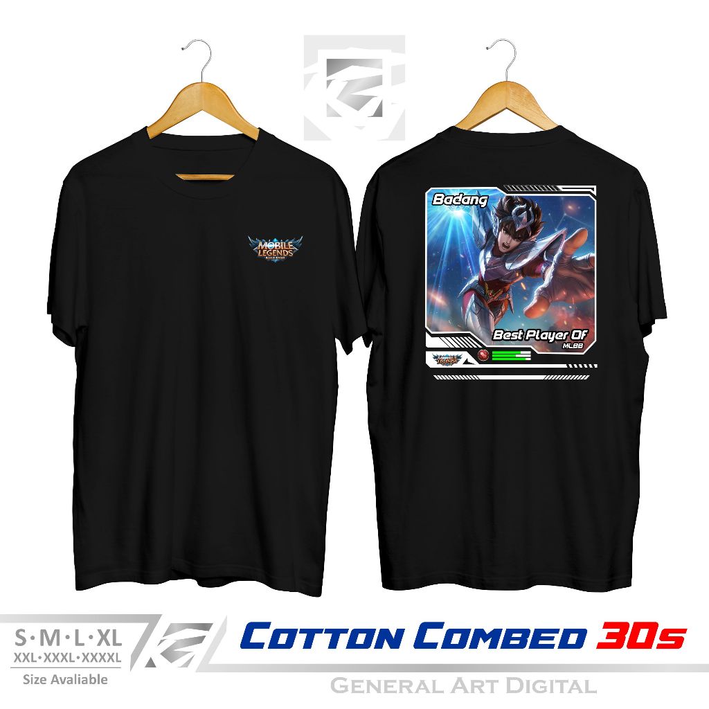 Kaos Distro MLBB Badang T-shirt game MOBILE LEGEND Skin badang