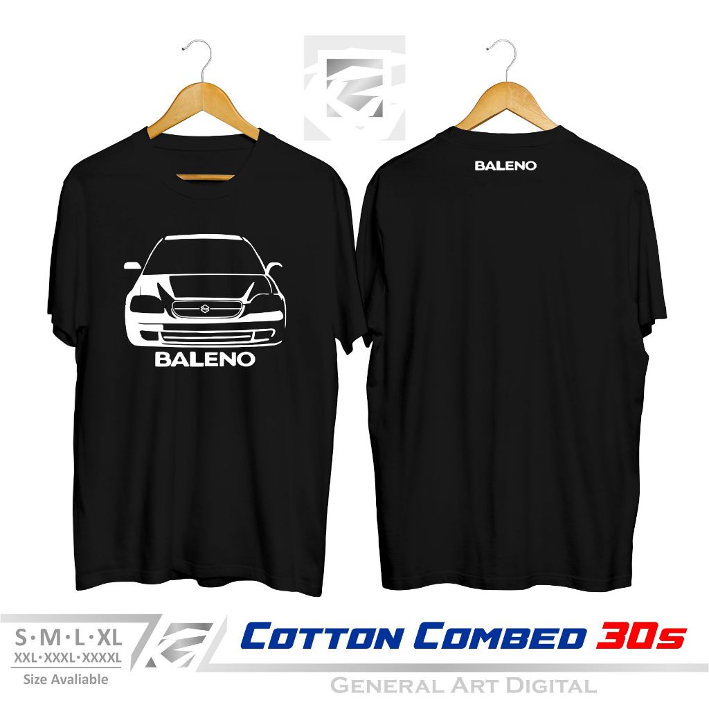 kaos distro mobil baleno t-shirt kaos otomotif mobil baleno suzuki