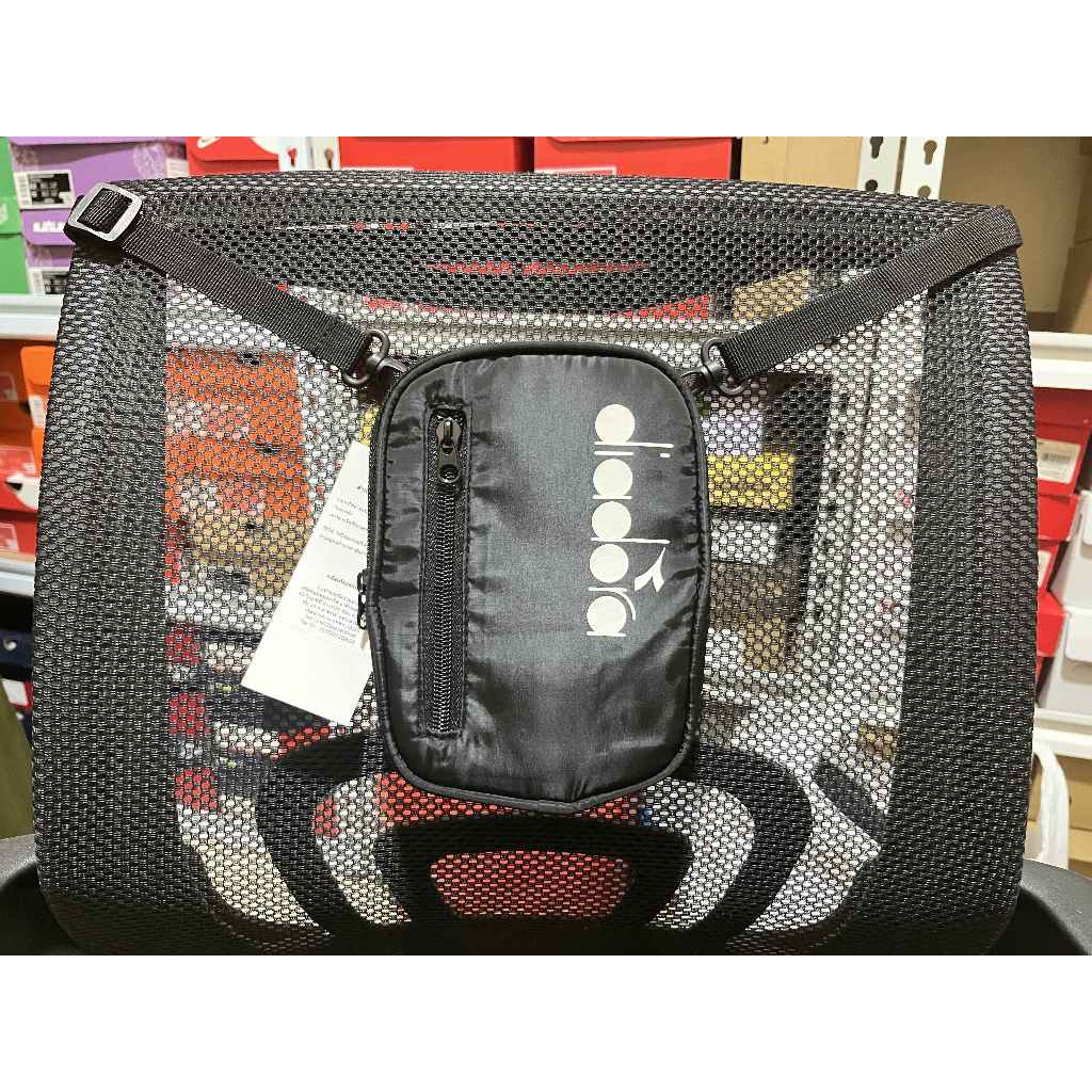 Tas Selempang Pria Diadora Adult Gristi Sling bag DIASB230102B Black Hitam Original