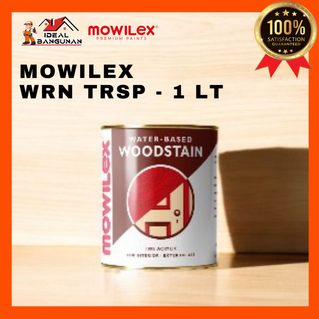 [READY] MOWILEX WRN TRSP 1 LT | Mowilex Woodstain Cat Kayu Berbasis Air Interior 1KG | CAT MOWILEX